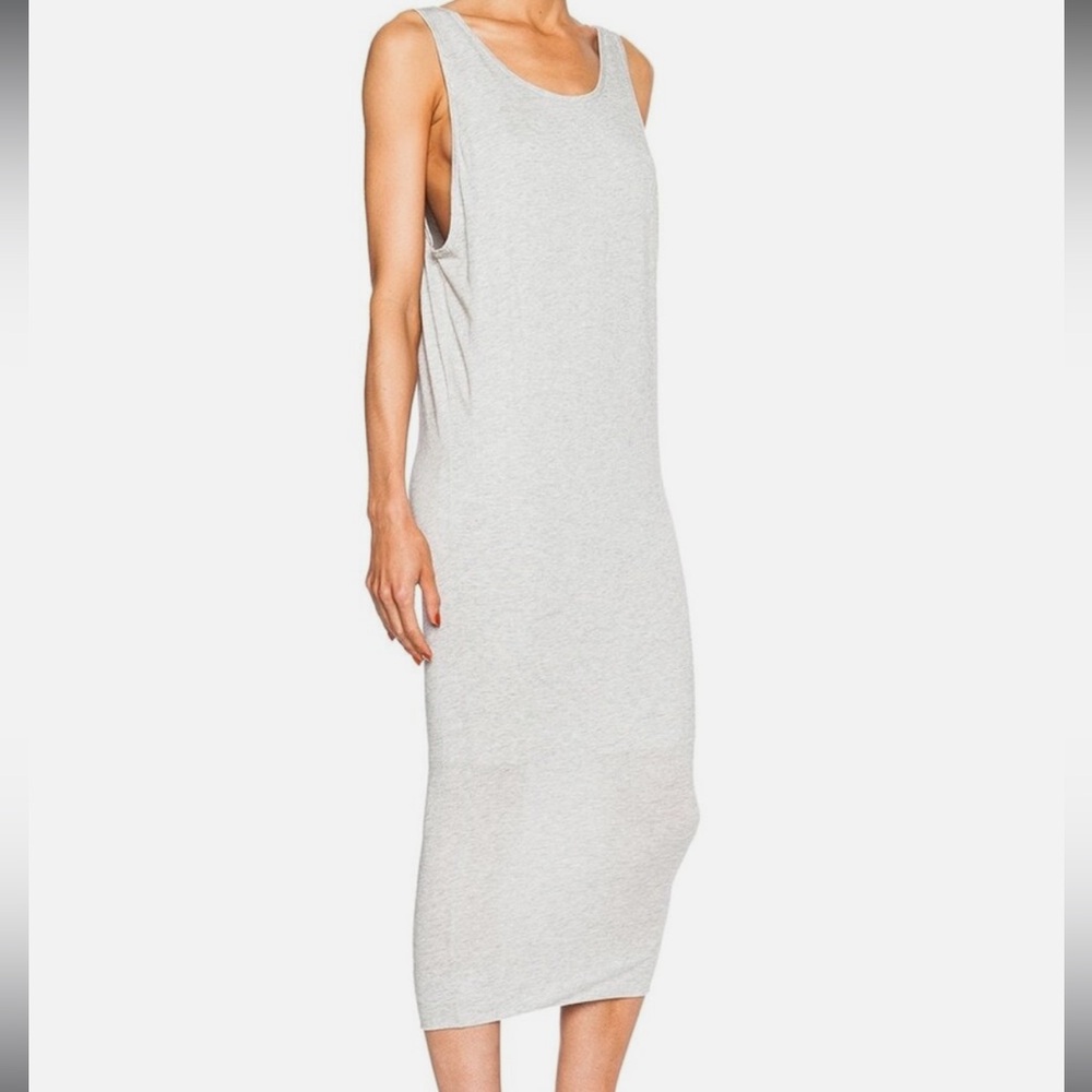 Helmut Lang Light Gray Midi Dress